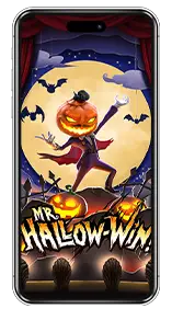 slot game mobile gameplay hallow-win
